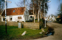 Broek in Waterland, flauwe bocht aan de kop van de Wagengouw