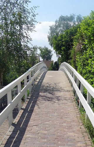 Lange Brug van Zuideinde naar Wagengouw